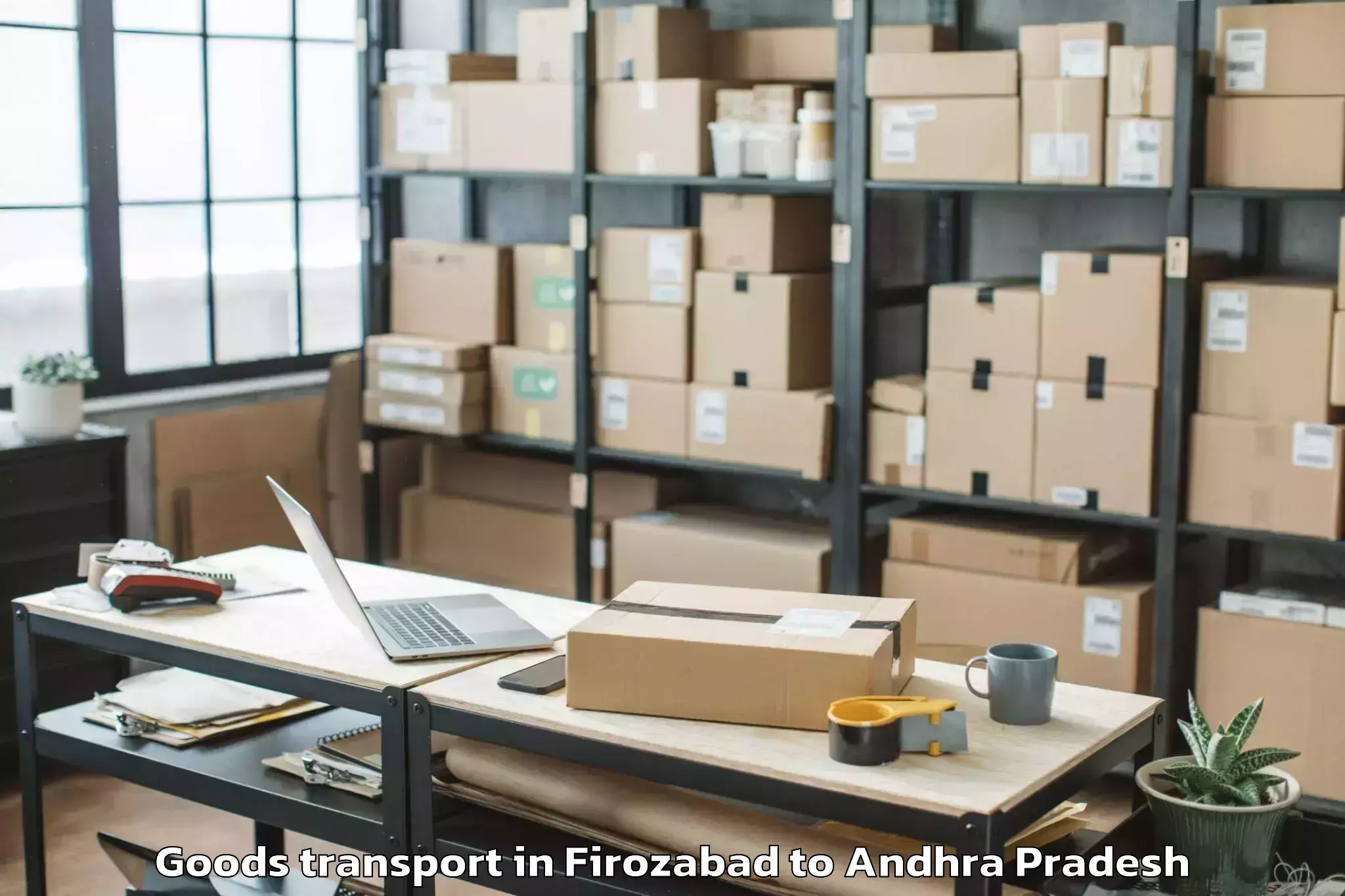 Book Firozabad to Kunavaram Goods Transport